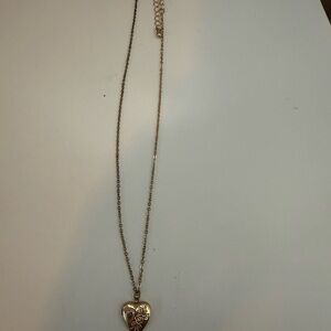 Gold Heart locket Necklace